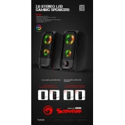 Marvo тонколони Gaming Speakers 2.0 6W RGB - MARVO-SG-265