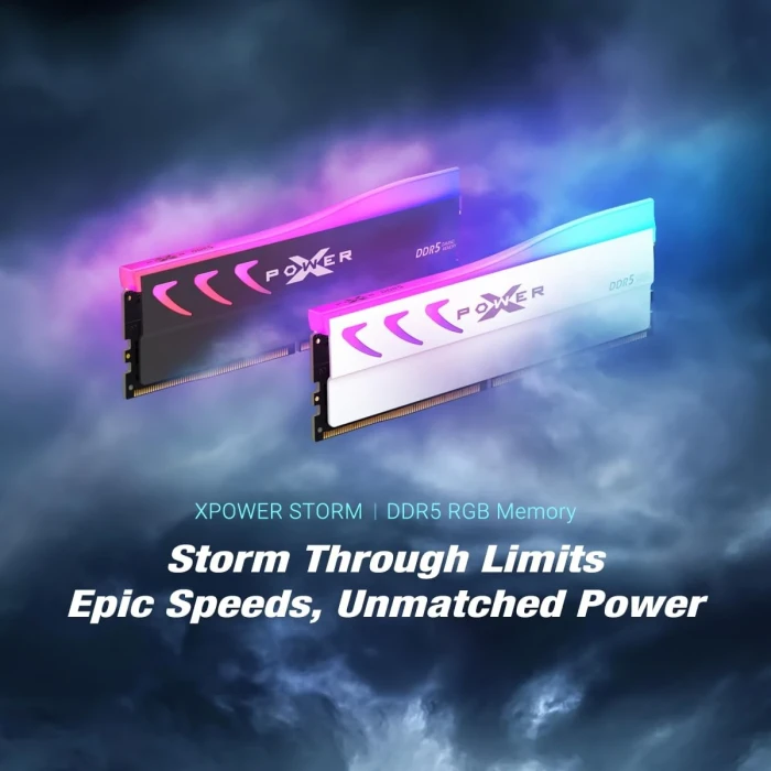 64GB (2x32) DDR5-6000 CL38 Silicon Power Storm RGB