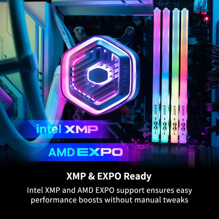 64GB (2x32) DDR5-6000 CL38 Silicon Power Storm RGB