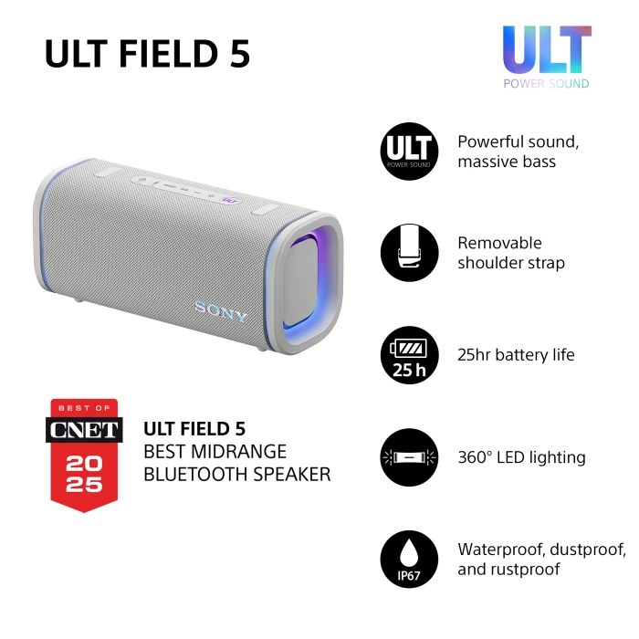 Sony ULT FIELD 5 Bluetooth - Off white