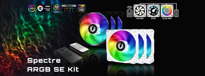 BITFENIX SPECTRE ARGB SE White 3in1