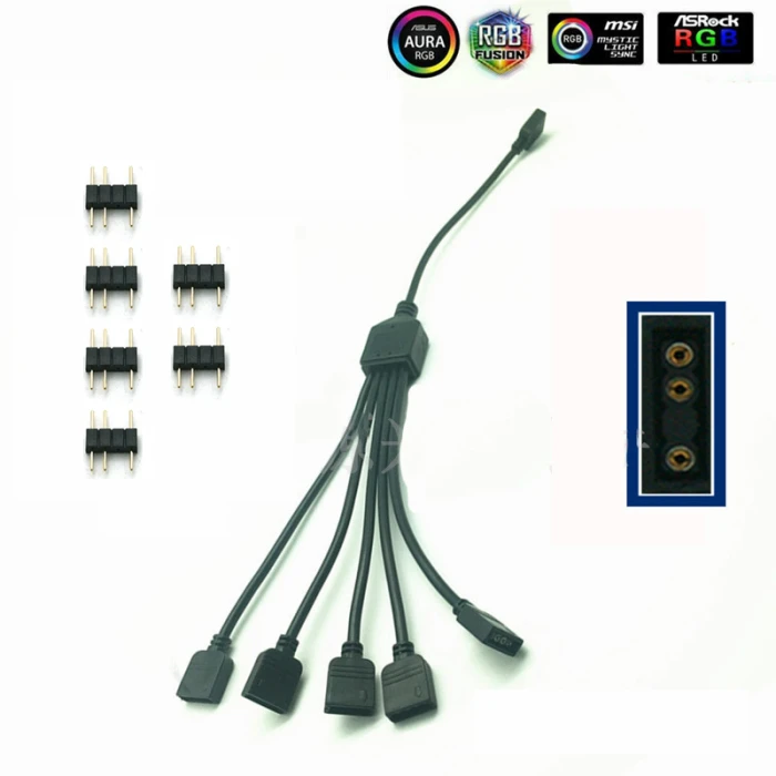 Сплитер 1 към 5 aRGB 30 см