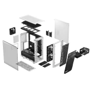 FRACTAL DESIGN MESHIFY 2 Compact WHITE TG Clear