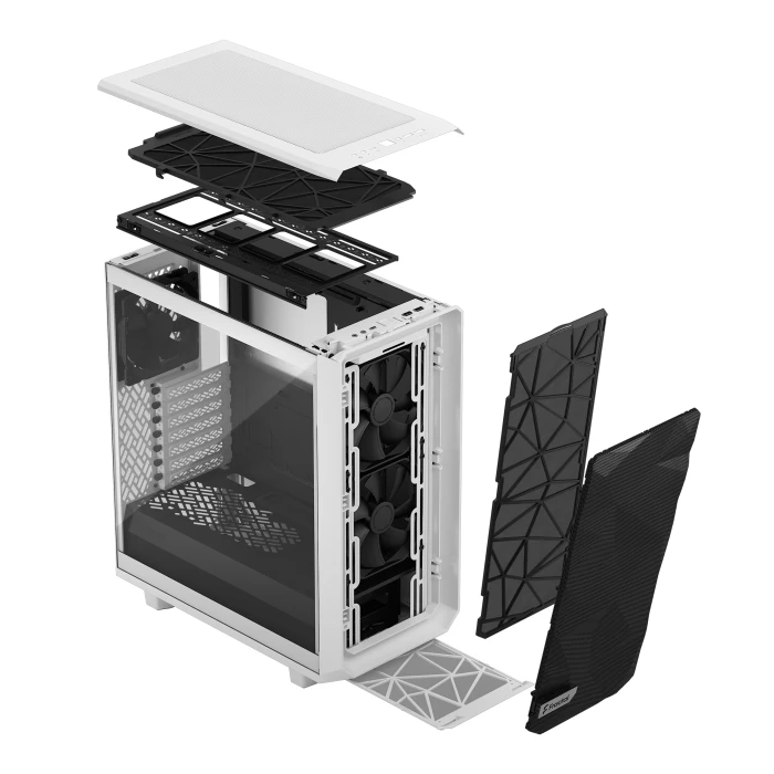 FRACTAL DESIGN MESHIFY 2 Compact WHITE TG Clear
