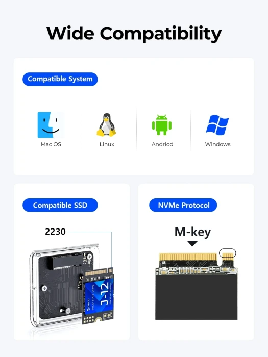 Orico Case M.2 2230 NVMe - 10Gbps
