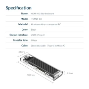 Orico M.2 SATA - TCM2F-C3-BK