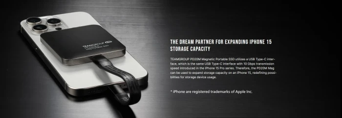 Team Group PD20M Mag SSD Gray 1TB