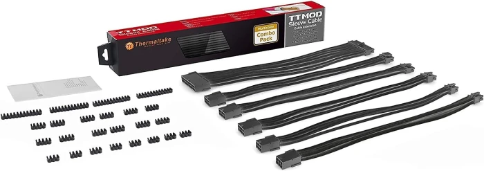 Thermaltake Sleeved Cable Black 300mm