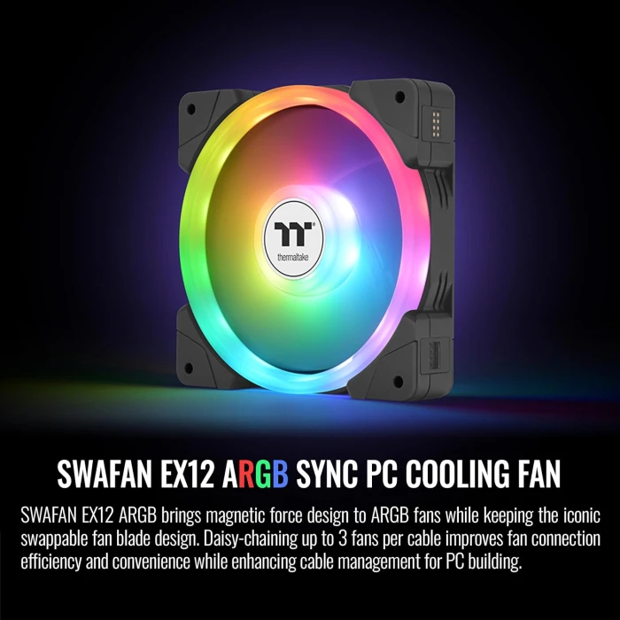 Thermaltake SWAFAN EX12 ARGB Black 3in1