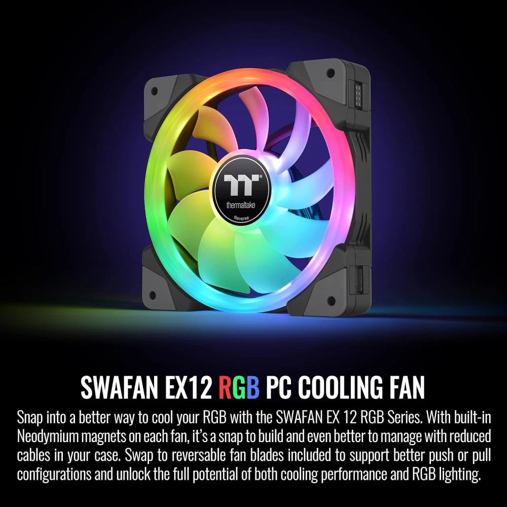 Thermaltake SWAFAN EX12 RGB Black 3in1