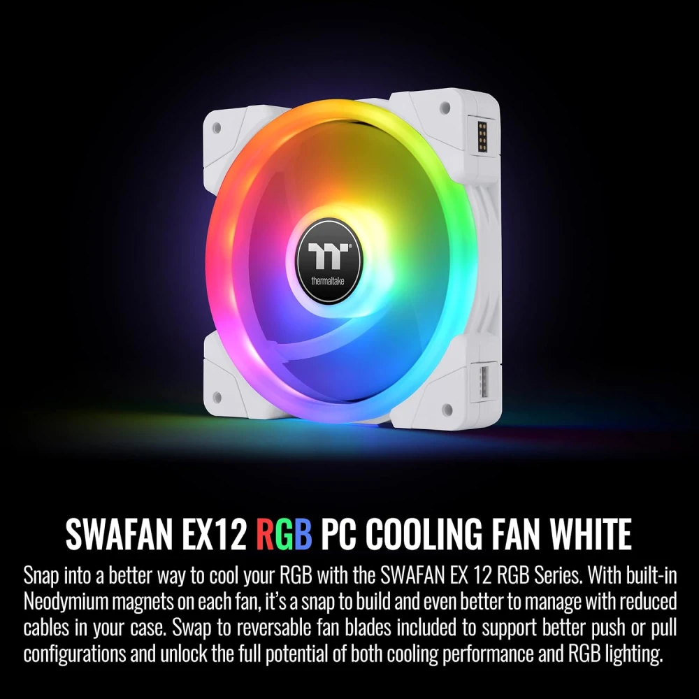 Thermaltake SWAFAN EX12 RGB Snow 3in1