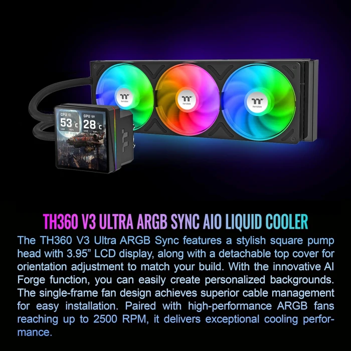 Thermaltake TH360 V3 Ultra - Black