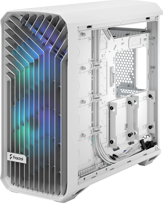 FRACTAL DESIGN Torrent White RGB TG Clear