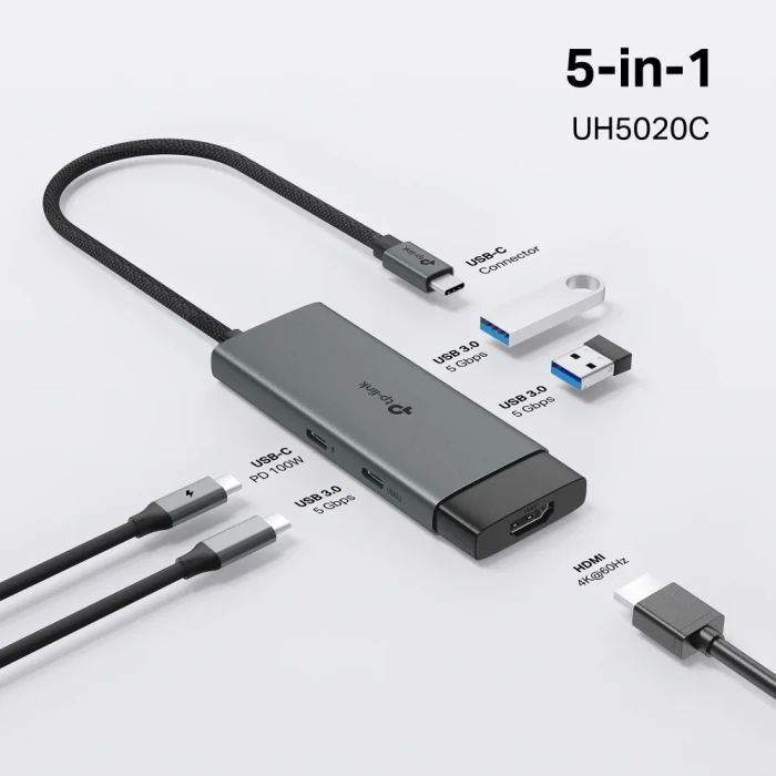 TP-Link UH5020C Type-C 5 in 1 Hub