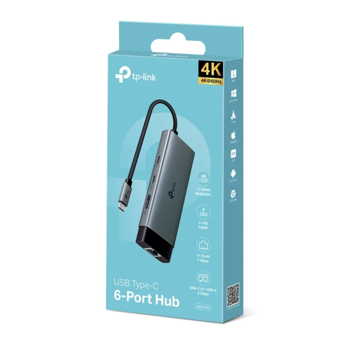TP-Link UH6120C Type-C 6 in 1 Hub