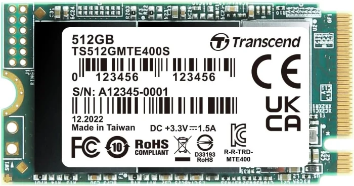 Transcend 400S M.2 2242 PCIe 512GB