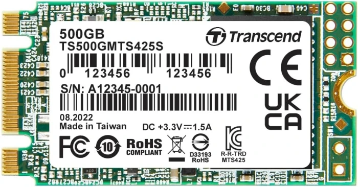 Transcend 425S M.2 2242 SATA 500GB