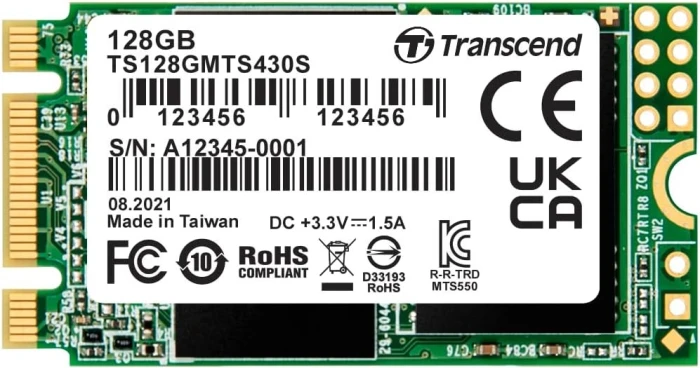 Transcend 430S M.2 2242 SATA 128GB