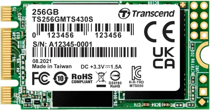 Transcend 430S M.2 2242 SATA 256GB