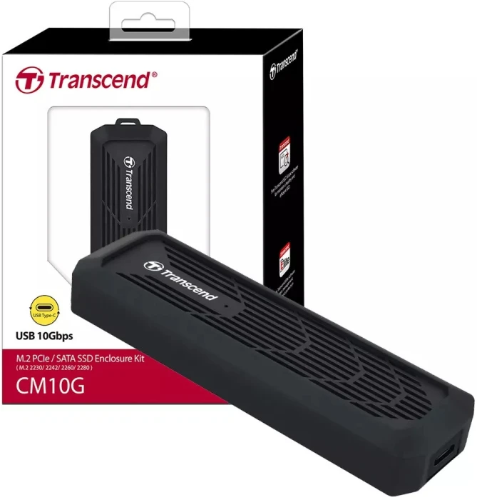 Transcend CM10G M.2 PCIe/SATA Case