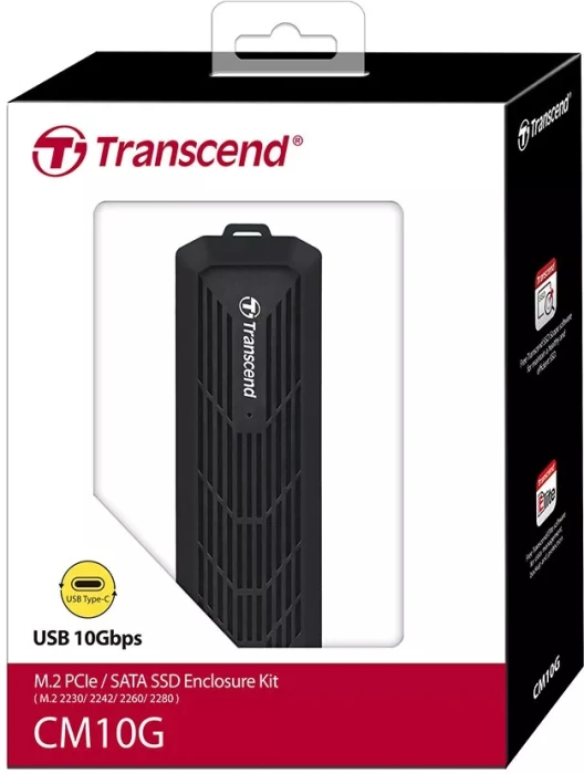 Transcend CM10G M.2 PCIe/SATA Case