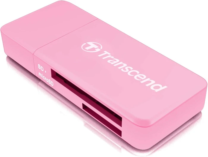 Transcend SD/microSD Card Reader Pink