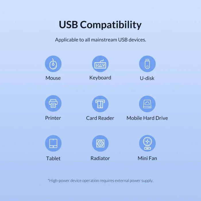 Orico хъб USB3.0 HUB 4 port - Type C input, aux Type-C power input - TWC3-4A