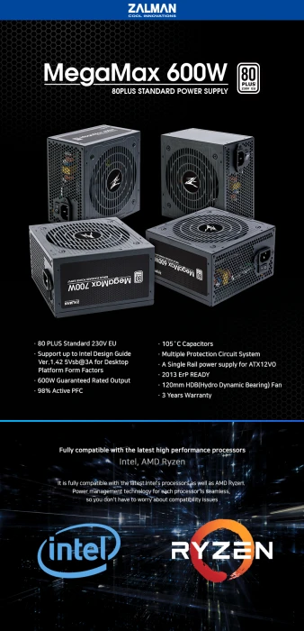 Zalman MegaMax 600W