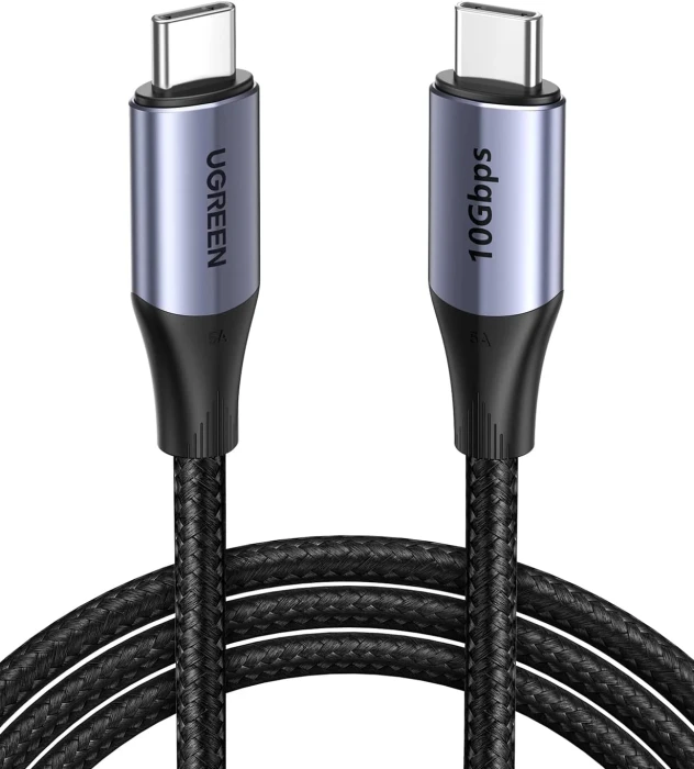 Ugreen кабел USB3.1 Type-C Gen2 M/M US355, 10Gbps, 100W, 5A, 1m - 80150