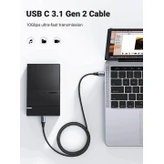Ugreen кабел USB3.1 Type-C Gen2 M/M US355, 10Gbps, 100W, 5A, 1m - 80150