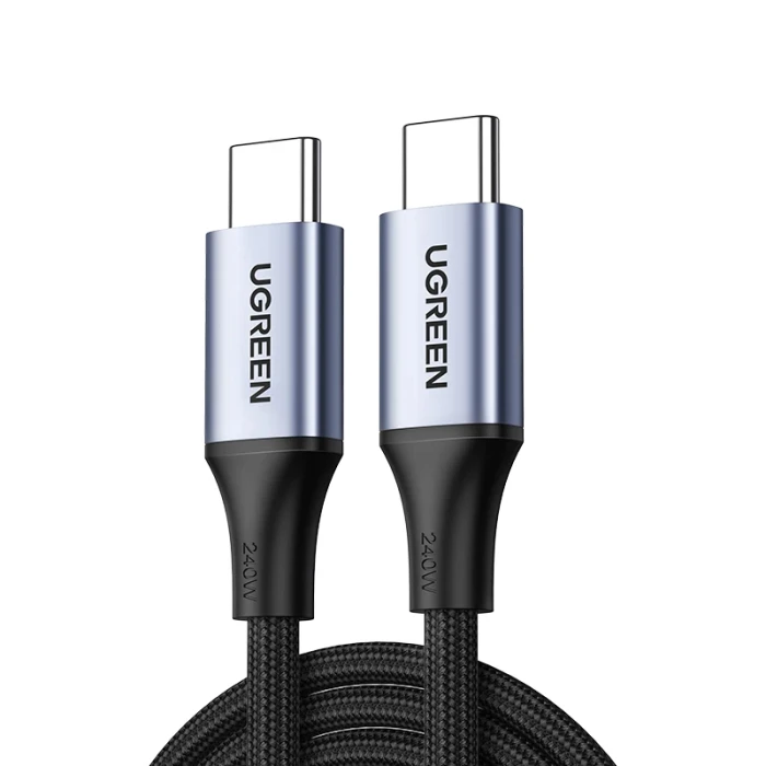 Ugreen кабел USB 2.0 Type-C M/M US535, 240W, 5A, 2m - 90440