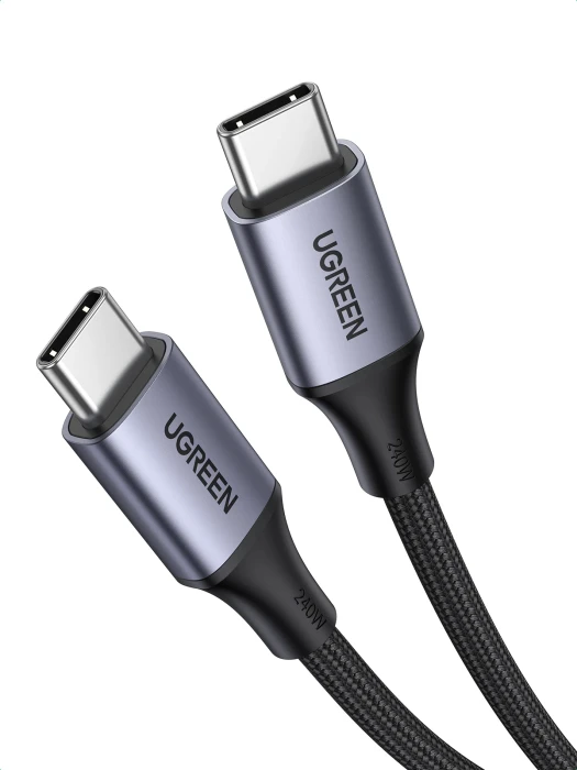 Ugreen кабел USB 2.0 Type-C M/M US535, 240W, 5A, 2m - 90440