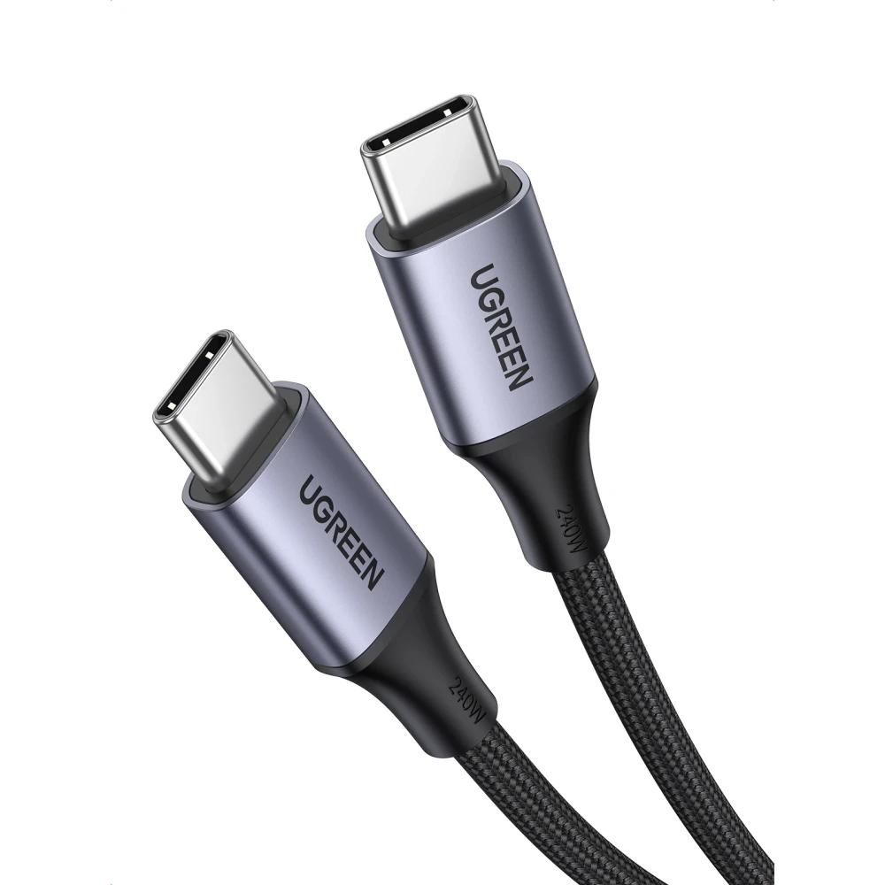 Ugreen кабел USB 2.0 Type-C M/M US535, 240W, 5A, 2m - 90440