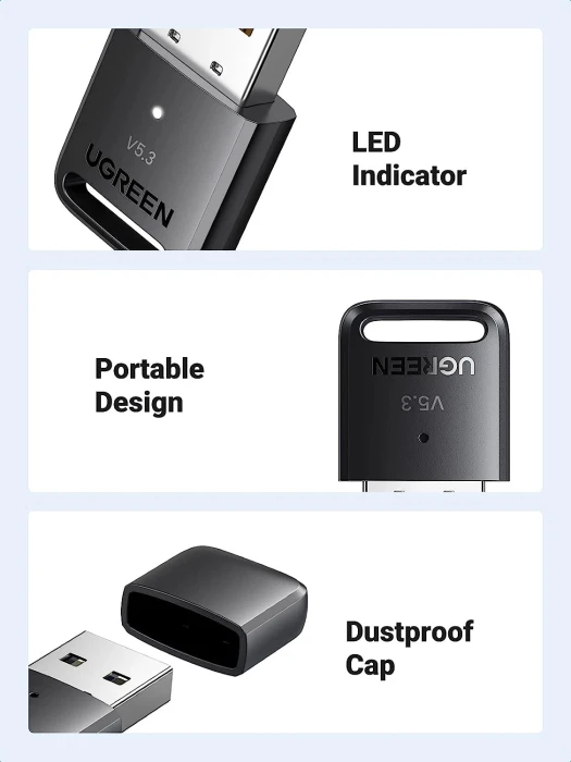 Ugreen Bluetooth 5.3 адаптер USB