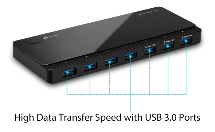 TP-Link UH700 USB 3.0 хъб - 7-портов