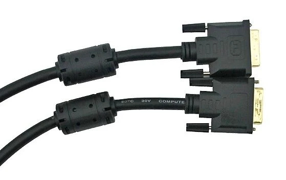 VCom Кабел DVI 24+1 Dual Link M / M +2 Ferrite - CG441GD-3m