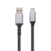 VCom Кабел USB 3.2 Gen2 Тype-C / USB AM, 10Gbps, Black - CU401M-1m