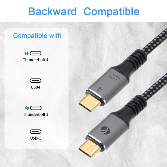 VCom USB-C 40Gbps 240W - 1.2m