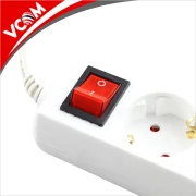 VCom разклонител шест гнезда с копче Power Board 6 SCHUKO - CE226-1.5m