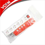 VCom разклонител шест гнезда с копче Power Board 6 SCHUKO - CE226-1.5m