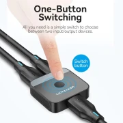 Vention Разклонител превключвател HDMI 2.0 Switcher/Splitter 2-Port Bi-Direction 4K Black - AKOB0