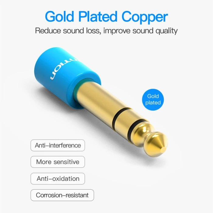 Vention адаптер Adapter Audio 6.5mm M / 3.5mm F - Blue - VAB-S01-L