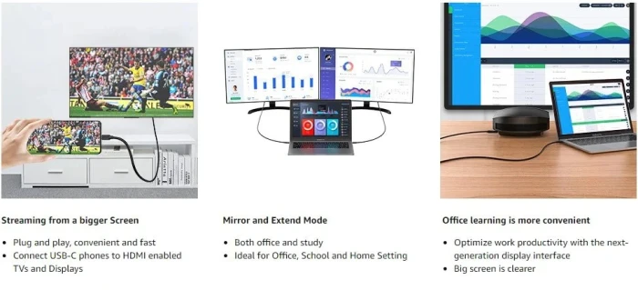Vention USB-C > HDMI 4K - 1.5m