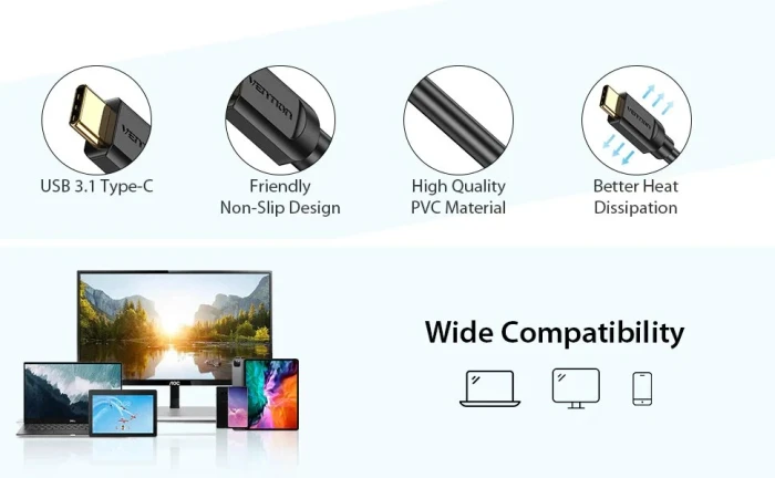 Vention USB-C > HDMI 4K - 1.5m