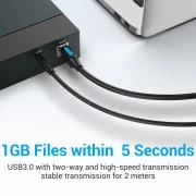 Vention USB-A > USB-B 5Gbps - 0.5m