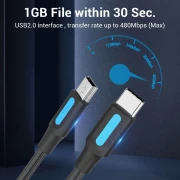 Vention USB-C > mini-USB 2.0 - 0.50m