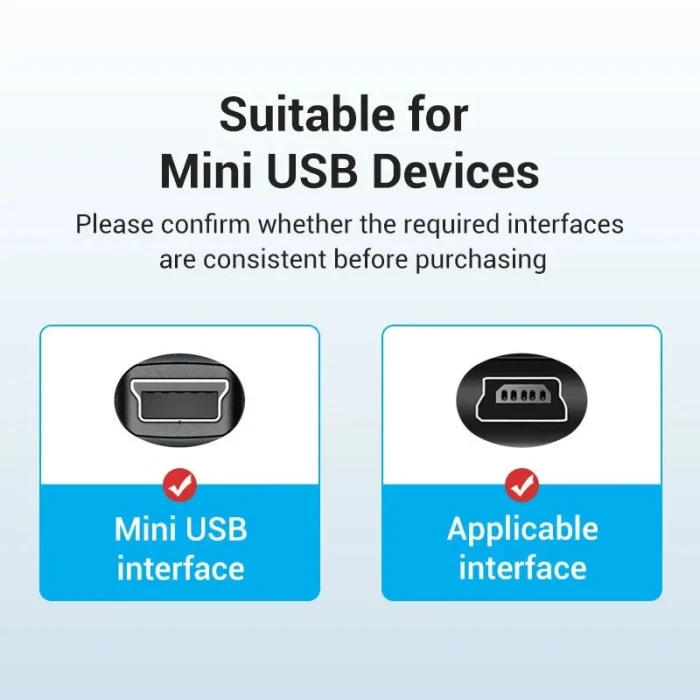 Vention USB-C > mini-USB 2.0 - 0.50m
