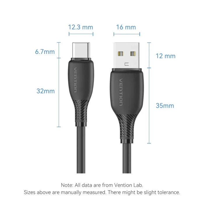Vention USB-A > USB-C 2.0 - 0.25m