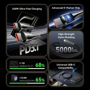 Vention USB 2.0 Type-C 5A 240W - 1.2m