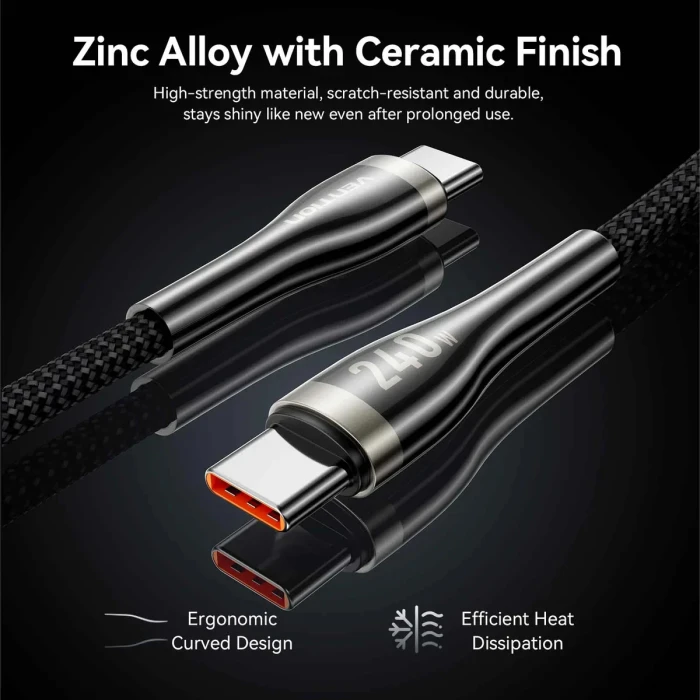 Vention USB 2.0 Type-C 5A 240W - 1.2m